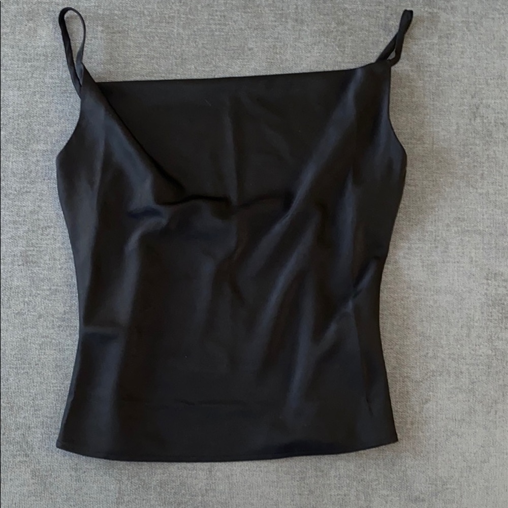 NBD Black Satin Cami Top - Picture 5 of 6